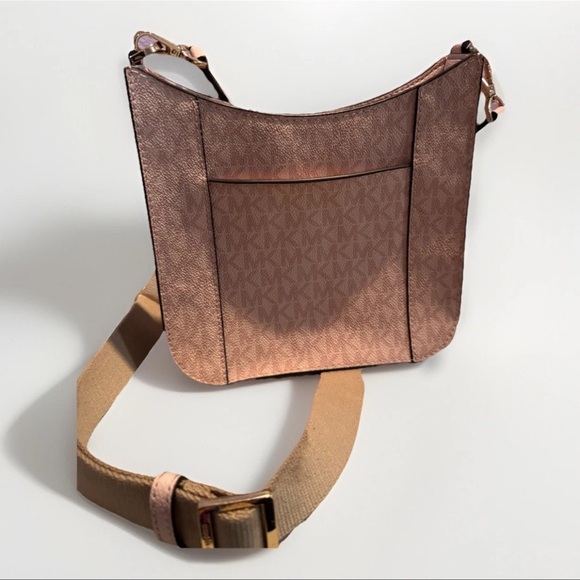 Michael Kors Briley Small Logo Messenger Crossbody Bag Ballet Pink - Picture 7 of 8